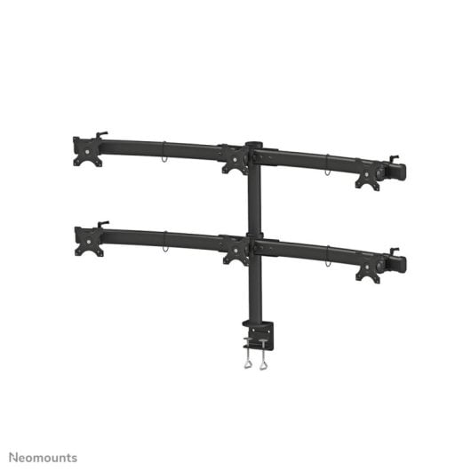 Supporto da scrivania per monitor Neomounts FPMA-D700D6, 6 monitor 19-27", regolazione in altezza, nero