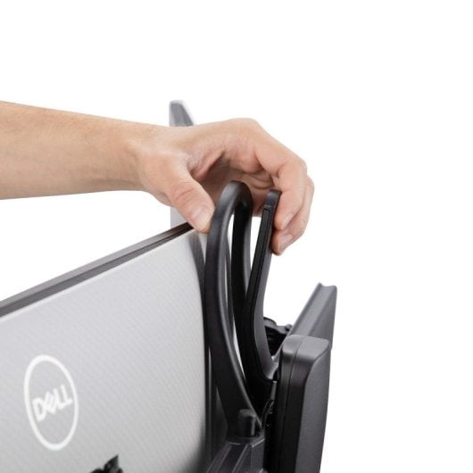 Ergonomischer Schreibtisch-Doppelmonitorhalter bis 27 Zoll, höhenverstellbar, VESA 75x75/100x100, schwarz