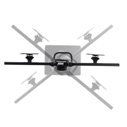 Ergonomischer Schreibtisch-Doppelmonitorhalter bis 27 Zoll, höhenverstellbar, VESA 75x75/100x100, schwarz