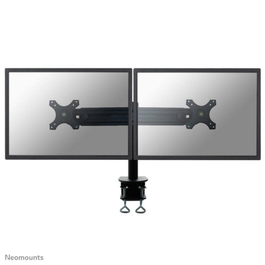 Supporto da scrivania Neomounts FPMA-D700D per 2 monitor 19-30", clamp, regolazione in altezza, nero