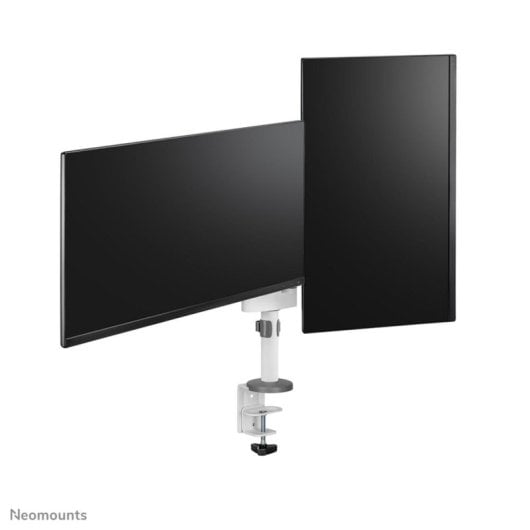 Supporto da scrivania Neomounts DS60-425WH2 per 2 monitor 17-27", bianco, regolabile, con gestione cavi