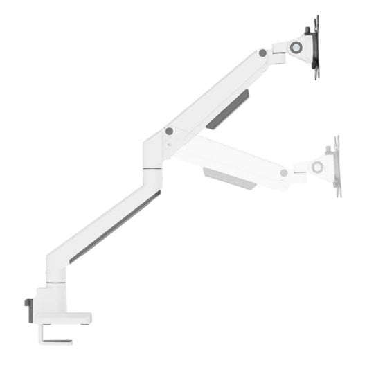 Supporto da scrivania per monitor Neomounts DS70-250WH1 17-35" movimento completo, molla a gas, Topfix, bianco