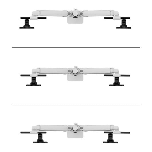 Supporto da scrivania per due monitor Neomounts DS65S-950WH2 24-34 pollici, molla a gas, multi regolabile, bianco
