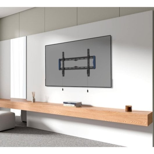 Soporte de pared B-Tech Elements Fixed 600 Flat hasta 80" 70 kg Negro Azul