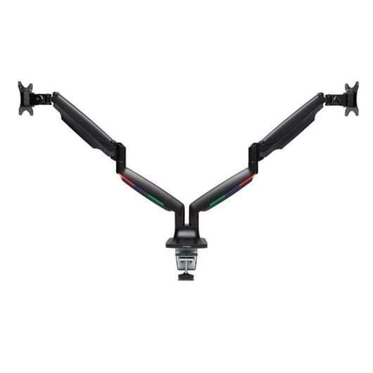 Doppelmonitorarm SmartFit® höhenverstellbar, Schwarz, Tischklemme, 9 kg, 13-34"
