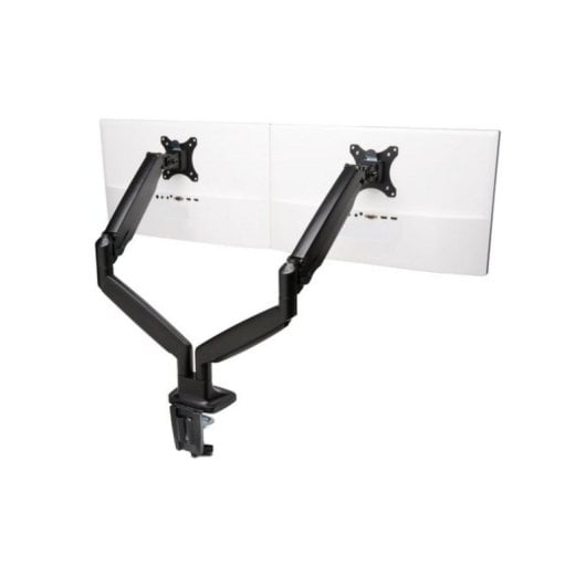 Doppelmonitorarm SmartFit® höhenverstellbar, Schwarz, Tischklemme, 9 kg, 13-34"