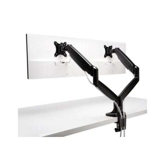 Doppelmonitorarm SmartFit® höhenverstellbar, Schwarz, Tischklemme, 9 kg, 13-34"