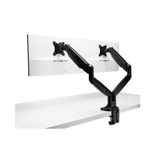 Doppelmonitorarm SmartFit® höhenverstellbar, Schwarz, Tischklemme, 9 kg, 13-34"