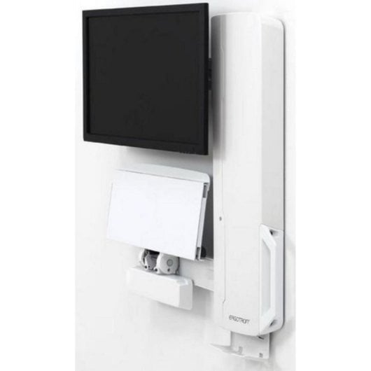 Soporte de pared Ergotron 61-081-062 ultra bajo, ajuste altura 13,6 kg 24" blanco
