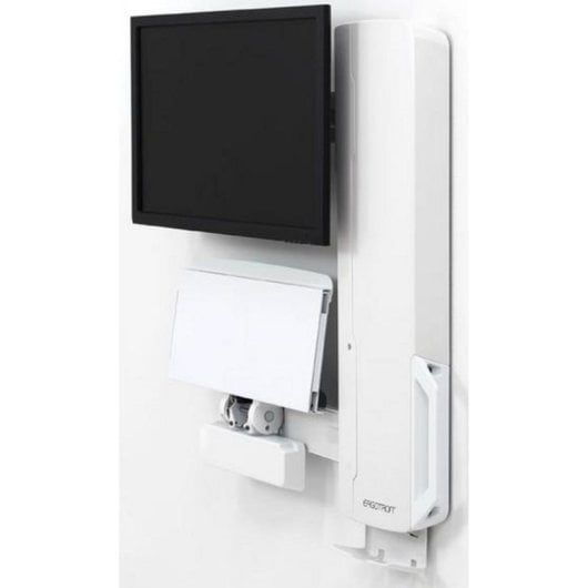 Soporte de pared Ergotron 61-081-062 ultra bajo, ajuste altura 13,6 kg 24" blanco