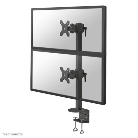 Supporto da scrivania Neomounts FPMA-D960DVBLACKPLUS per monitor 17-49" - Fissaggio a morsa, nero