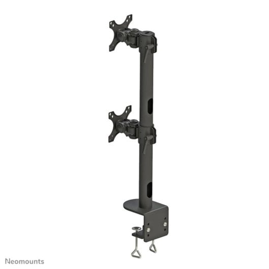 Supporto da scrivania Neomounts FPMA-D960DVBLACKPLUS per monitor 17-49" - Fissaggio a morsa, nero
