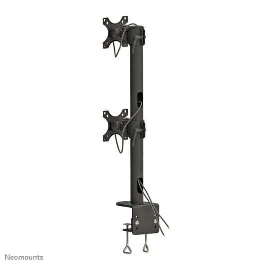 Supporto da scrivania Neomounts FPMA-D960DVBLACKPLUS per monitor 17-49" - Fissaggio a morsa, nero