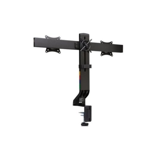 Kensington SmartFit platzsparender Monitorarm für zwei Monitore, Clamp/Bolt-through, 8 kg, 27 Zoll, Höhenverstellung, Schwarz