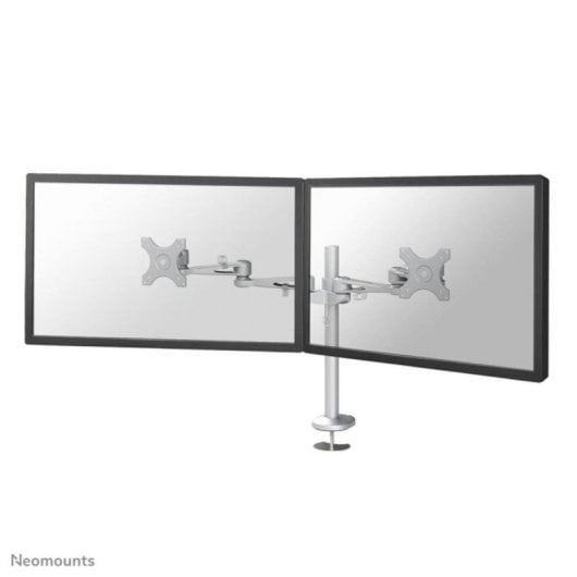 Monitorarm Neomounts FPMA-D935DG Doppel, manuelle Höheneinstellung, Grommet-Montage, Silber