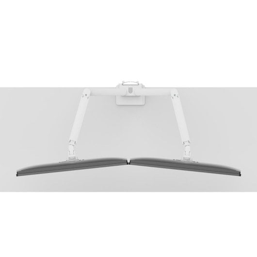 Supporto da scrivania Neomounts DS70-250WH2 per doppio monitor 17-32", molla a gas, Topfix, bianco