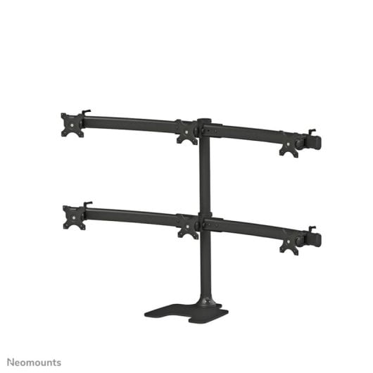Supporto monitor Neomounts FPMA-D700DD6 per 6 display 10-27" regolabile da scrivania, nero