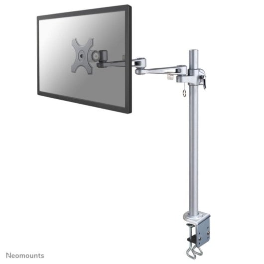 Supporto da scrivania Neomounts FPMA-D935POLE70 per monitor da 10 a 30 pollici, argento