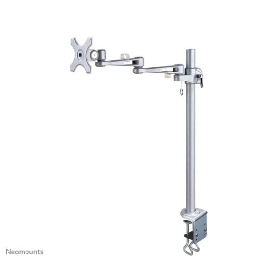 Supporto da scrivania Neomounts FPMA-D935POLE70 per monitor da 10 a 30 pollici, argento