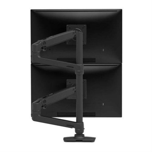 Brazo Monitor Ergotron LX Dual Stacking Arm Matte Black 40" 20 kg Abrazadera