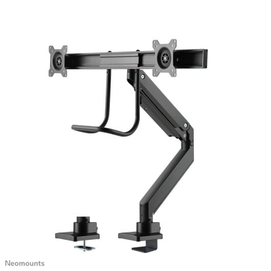 Supporto da scrivania per doppio monitor Neomounts NM-D775DXBLACK 10-32" molla a gas Topfix nero