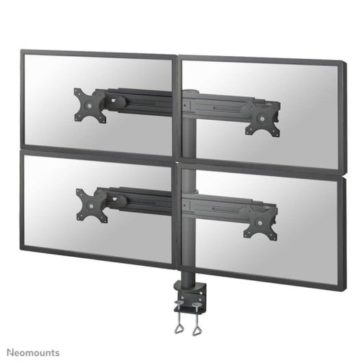 Supporto monitor Neomounts FPMA-D700D4 per 4 schermi LCD/LED/TFT da 19-30", nero, fissaggio a scrivania con clamp