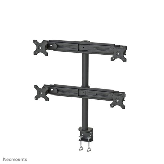 Supporto monitor Neomounts FPMA-D700D4 per 4 schermi LCD/LED/TFT da 19-30", nero, fissaggio a scrivania con clamp