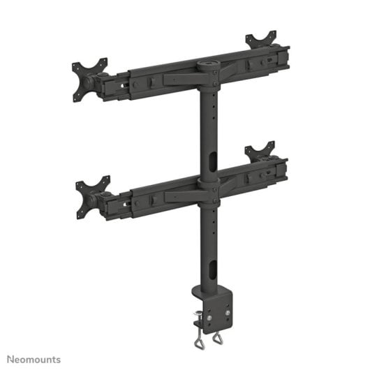 Supporto monitor Neomounts FPMA-D700D4 per 4 schermi LCD/LED/TFT da 19-30", nero, fissaggio a scrivania con clamp