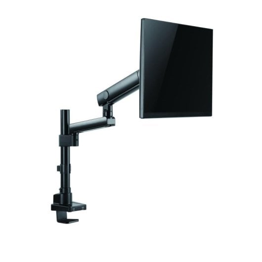 Soporte monitor V7 DMS1P profesional ajuste manual aluminio 8 kg hasta 32" negro