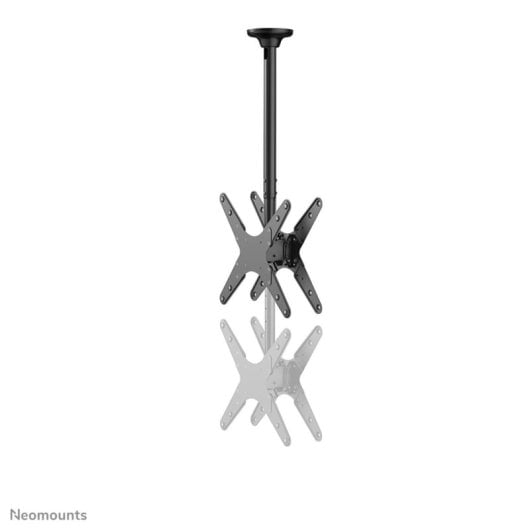 Supporto da soffitto Neomounts FPMA-C340DBLACK per doppio monitor/TV 32-75" regolabile in altezza, nero