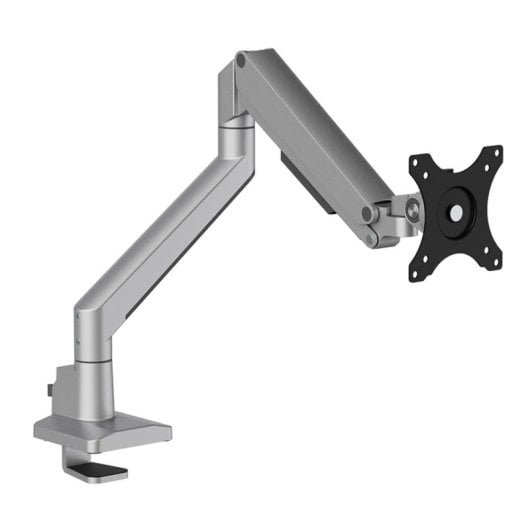 Supporto da scrivania per monitor Neomounts DS70-250SL1 17-35” molla a gas Topfix 180° Stop Clamp/Foratura, 9 kg, 100x100 mm, Argento