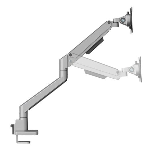 Supporto da scrivania per monitor Neomounts DS70-250SL1 17-35” molla a gas Topfix 180° Stop Clamp/Foratura, 9 kg, 100x100 mm, Argento