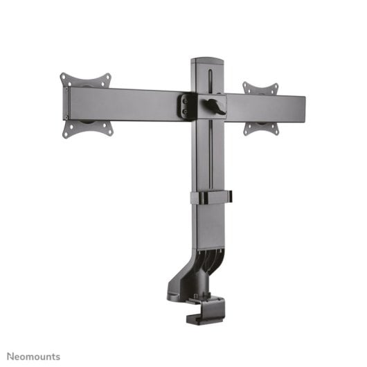 Supporto da scrivania per doppio monitor Neomounts FPMA-D860DBLACK, regolabile, 10-27", nero