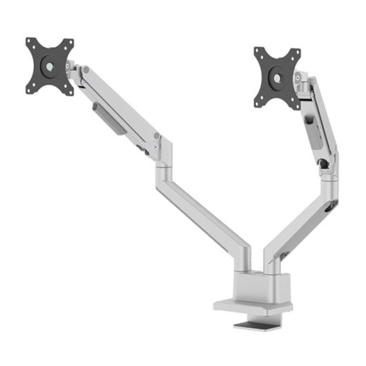 Supporto da scrivania Neomounts DS70-250SL2 per 2 monitor 17-32" con molla a gas, fissaggio Topfix, argento
