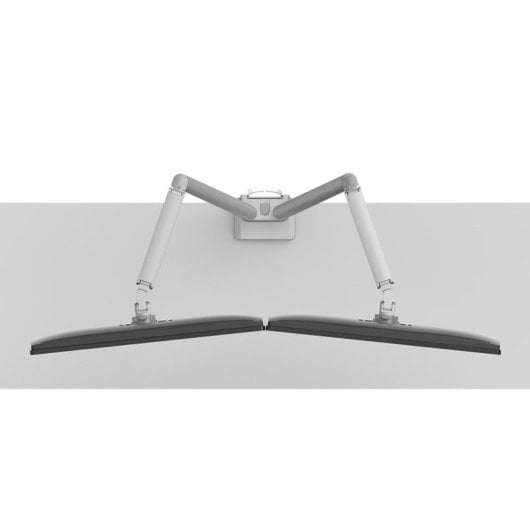 Supporto da scrivania Neomounts DS70-250SL2 per 2 monitor 17-32" con molla a gas, fissaggio Topfix, argento