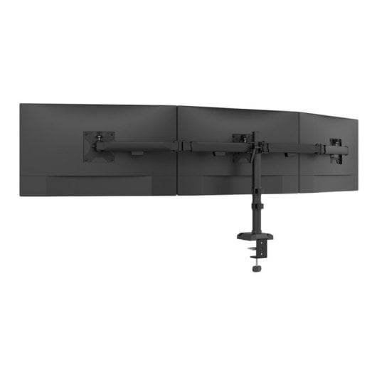Supporto monitor Neomounts DS60-600BL3 per 3 schermi 10-27 pollici, fissaggio da scrivania, regolazioni complete, nero