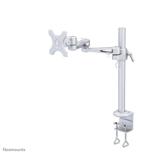 Supporto da scrivania per monitor Neomounts FPMA-D935, 10-30'', argento, regolazione manuale, VESA 75x75/100x100, portata 10 kg, clamp