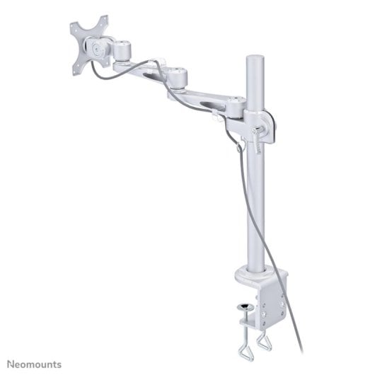 Supporto da scrivania per monitor Neomounts FPMA-D935, 10-30'', argento, regolazione manuale, VESA 75x75/100x100, portata 10 kg, clamp