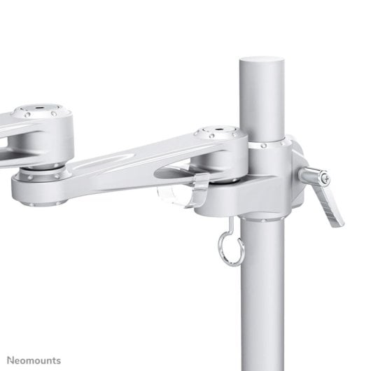 Supporto da scrivania per monitor Neomounts FPMA-D935, 10-30'', argento, regolazione manuale, VESA 75x75/100x100, portata 10 kg, clamp