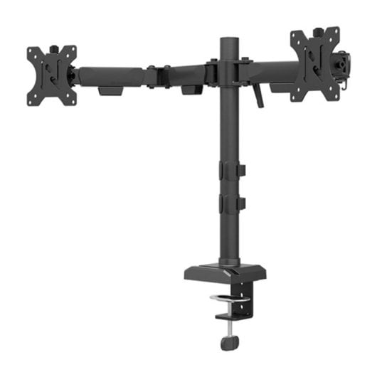 Supporto per monitor Neomounts DS60-600BL2 10-32" Quick-fix Nero con regolazione completa, doppio braccio, fissaggio Pinza/Foro, VESA 75x75/100x100