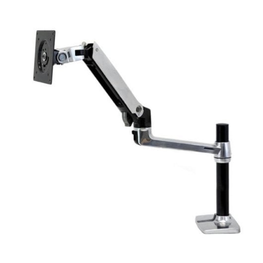 Brazo para monitor Ergotron LX Tall Pole 1 pantalla 34" 11,3 kg aluminio negro