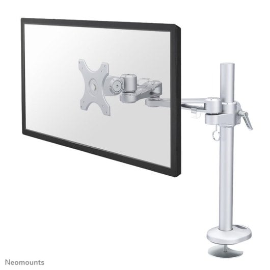 Supporto da scrivania per monitor Neomounts FPMA-D935G, regolazione manuale altezza, argento, VESA 75x75/100x100, 10-30 pollici, 10 kg