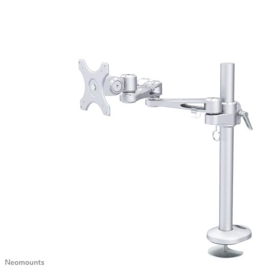 Supporto da scrivania per monitor Neomounts FPMA-D935G, regolazione manuale altezza, argento, VESA 75x75/100x100, 10-30 pollici, 10 kg