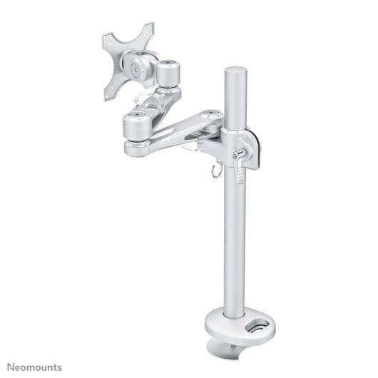 Supporto da scrivania per monitor Neomounts FPMA-D935G, regolazione manuale altezza, argento, VESA 75x75/100x100, 10-30 pollici, 10 kg