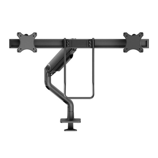 Supporto da scrivania Neomounts DS75S-950BL2 doppio braccio per monitor 17-32" con molla a gas, Topfix e fermo a 180° - Nero