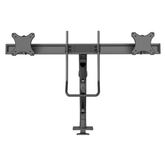 Supporto da scrivania Neomounts DS75S-950BL2 doppio braccio per monitor 17-32" con molla a gas, Topfix e fermo a 180° - Nero