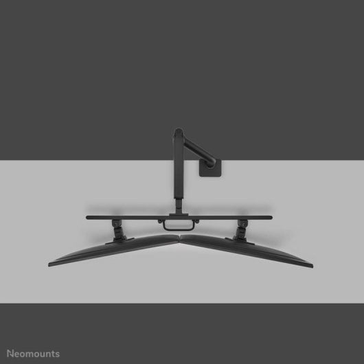 Supporto da scrivania Neomounts DS75S-950BL2 doppio braccio per monitor 17-32" con molla a gas, Topfix e fermo a 180° - Nero