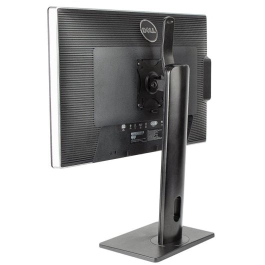 Universal Monitorständer mit vollständiger Bewegung, Höhenverstellung, drehbarer Basis, für 32 Zoll VESA Monitore, Aluminium, Schwarz