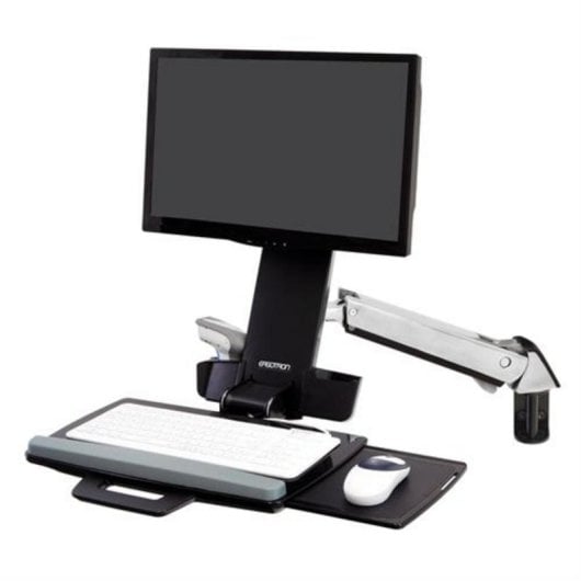Soporte de pared Ergotron StyleView Sit-Stand Combo Arm aluminio brazo articulado altura regulable
