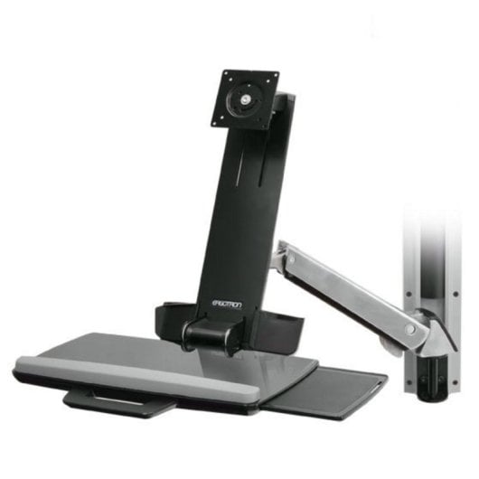 Soporte de pared Ergotron StyleView Sit-Stand Combo Arm aluminio brazo articulado altura regulable